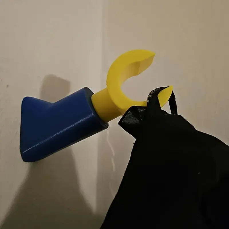Creative 3D Printed Wall Hook - No Drill, Multifunctional Storage