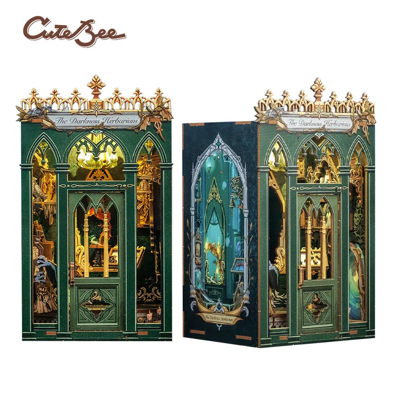 CUTEBEE 3D Miniature DIY Book Nook Kit with LED - Perfect Gift
