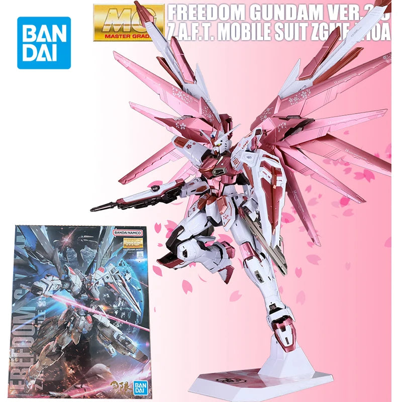 Bandai Freedom Gundam Model Kit - MG Pink Sakura 2.0 Action Figure
