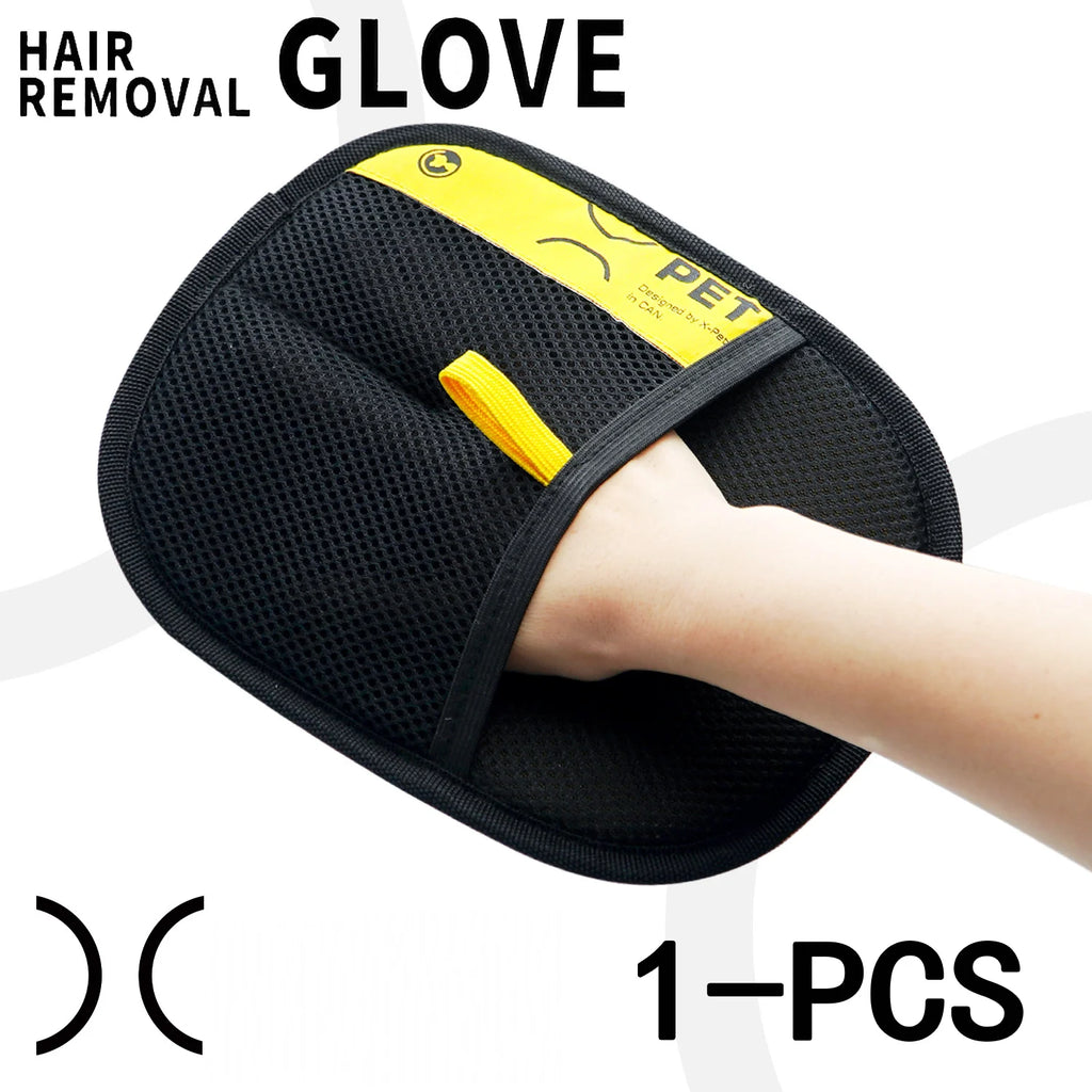Electrostatic Pet Hair Remover Gloves for Cats & Dogs - 2-in-1 Lint Brush