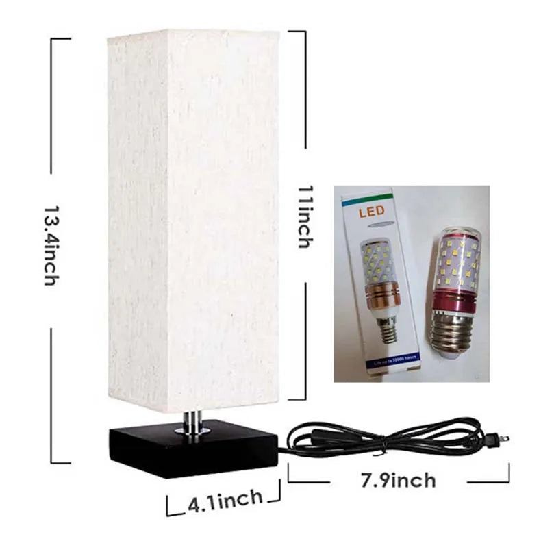 Minimalist Small Table Lamp for Bedroom - Elegant Nightstand Light