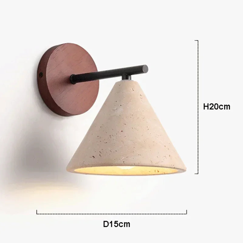 Natural Stone LED Wall Sconce - Elegant Home Lighting Solution