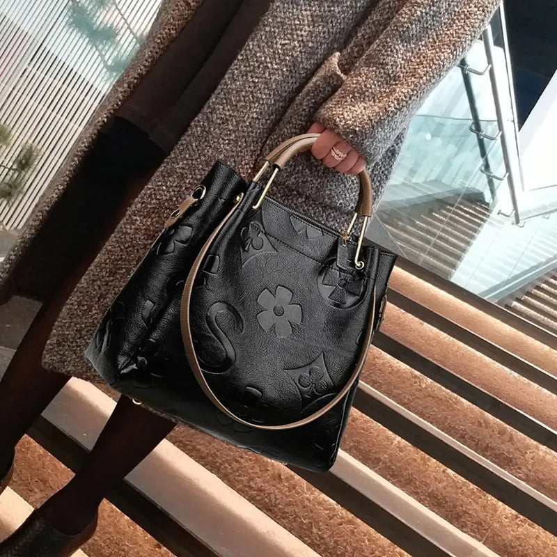 Trendy Large Capacity Crossbody Bucket Handbag for Women