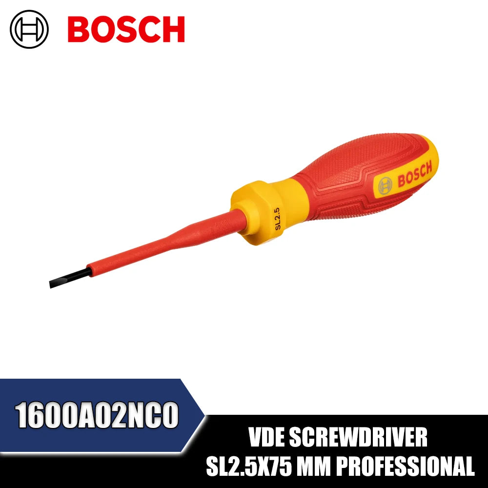 Bosch Professional VDE Flathead Screwdriver for Safe and Accurate Use