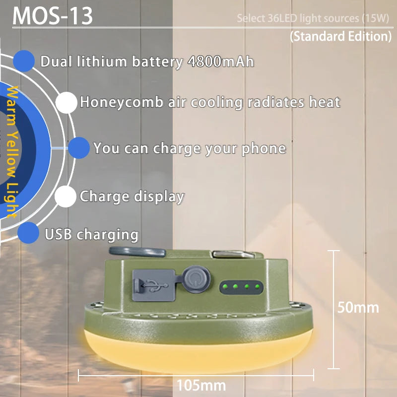 MOSLIGHTING Rechargeable LED Lantern - Ultimate Portable Camping Light