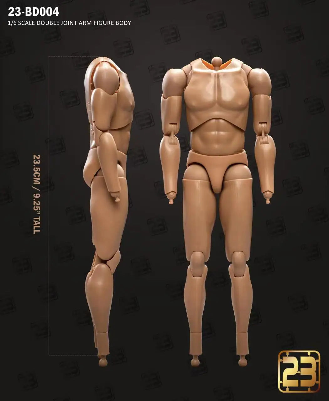23TOYS 1/6 Muscle Joint Body Action Figure - Strong Soldier Toy