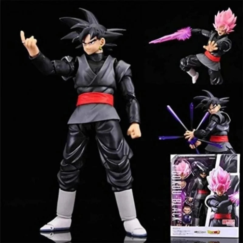 14cm Dragon Ball Black Goku Zamasu Action Figure with Accessories