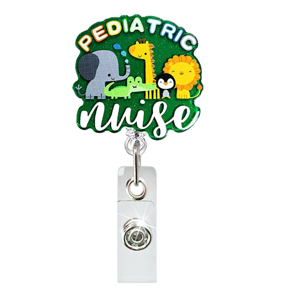 Cute Animal Retractable ID Badge Clip for Nurses | Fun Design