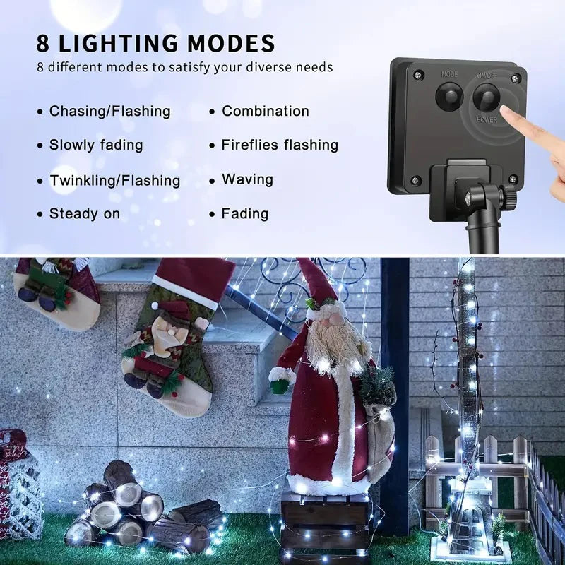 Waterproof Solar LED String Lights for Garden & Outdoor Decor