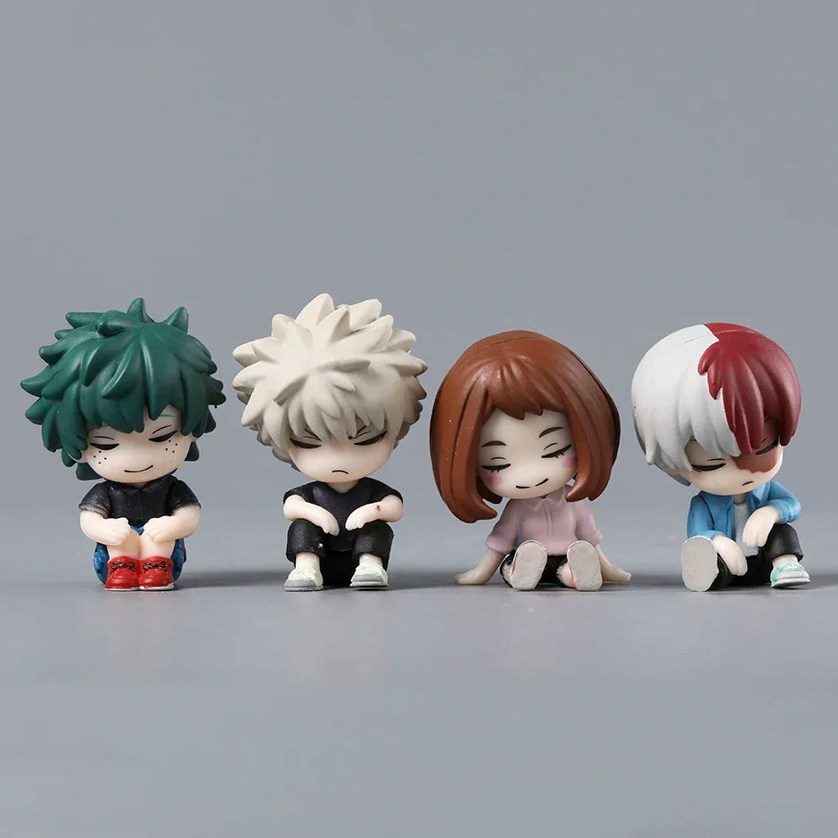 My Hero Academia PVC Collectible Doll Set - 4 Character Figures