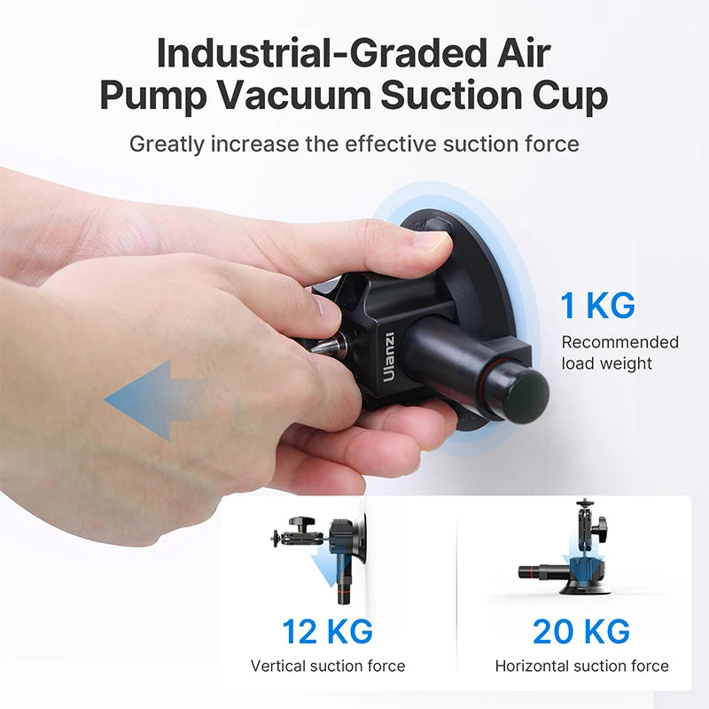 Ulanzi Action Camera Vacuum Suction Cup Stabilizer for GoPro & Phone