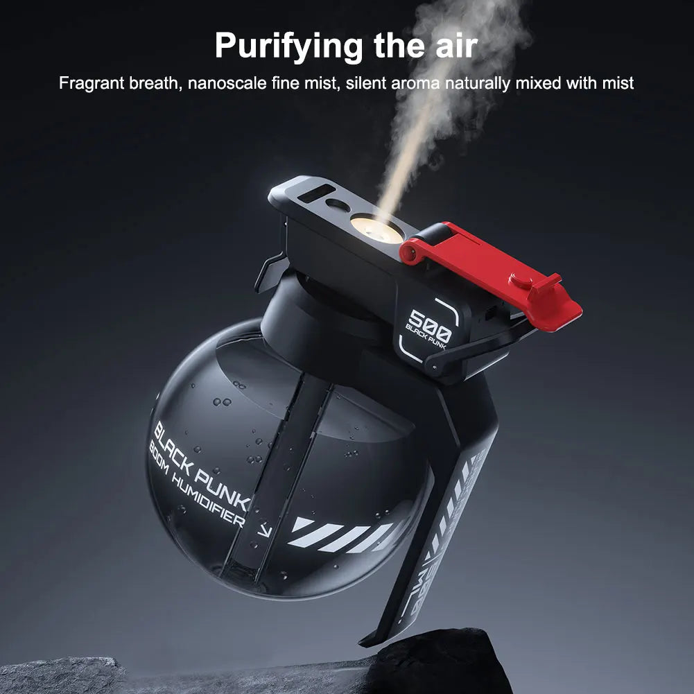 Cyberpunk Grenade Essential Oil Diffuser Humidifier for Aromatherapy