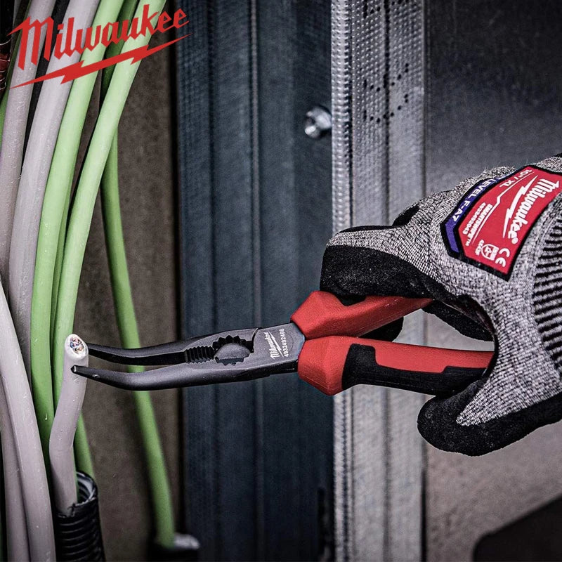 Milwaukee 8-Inch Long Nose Pliers - Heavy-Duty Precision Tools