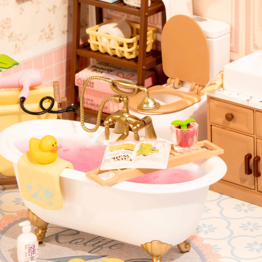 ROBOTIME Rolife Super Creator Pop Bubble Bathroom Dollhouse Kit