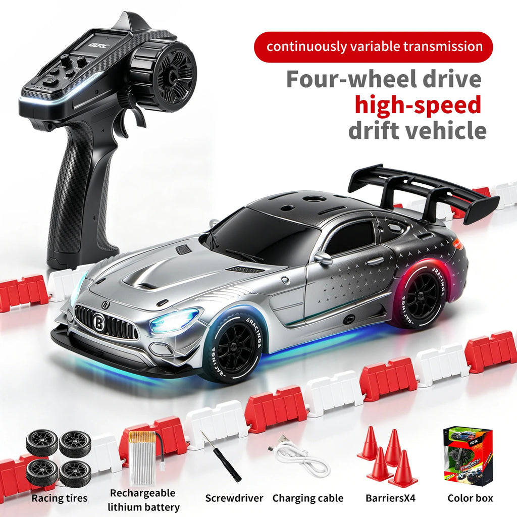 4DRC Mini RC Racing Car - 4WD Pocket Drift 1:43 High-Speed Toy