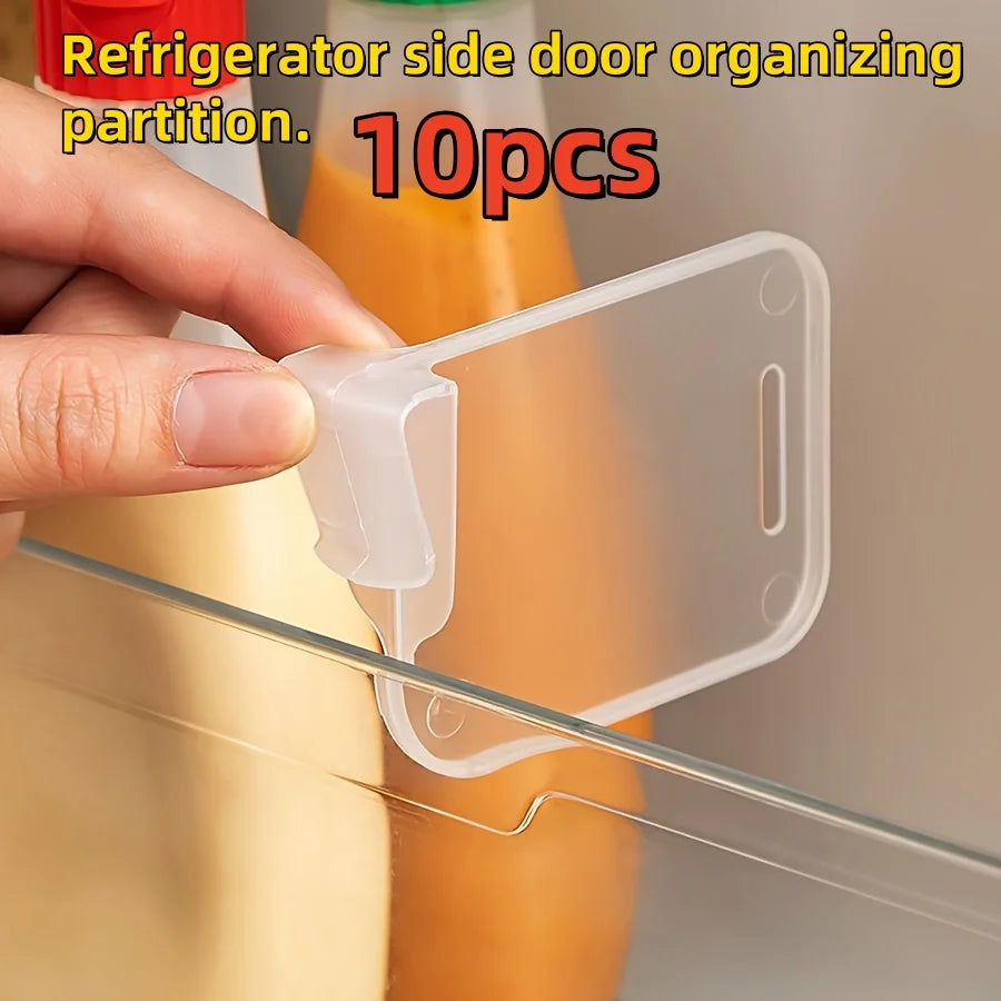 10-Pack Versatile Refrigerator Side Door Organizers for Efficient Space