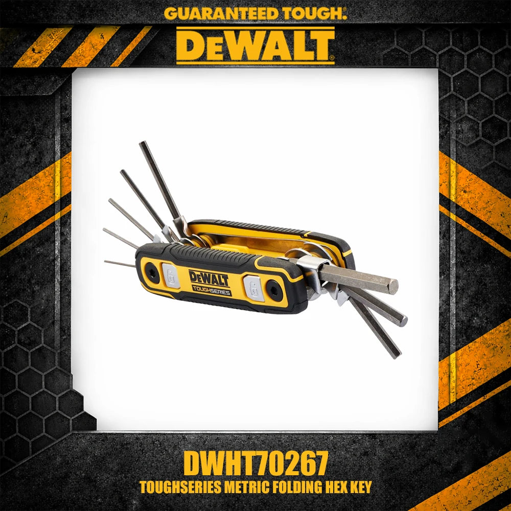 DEWALT TOUGHSERIES Metric Folding Hex Key Hand Tool - Durable & Reliable