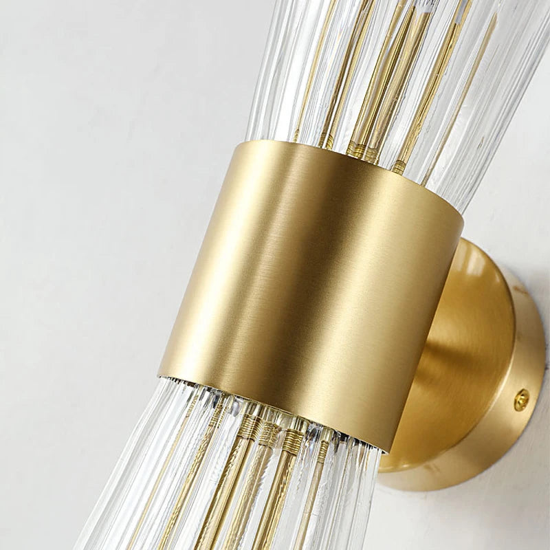 Luxurious Gold LED Wall Lamp for Bedroom & Living Room Lighting