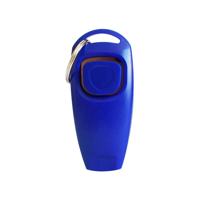 2-in-1 Dog Training Clicker & Whistle Aid Tool with Key Ring