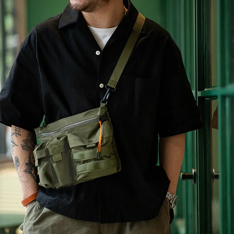 Maden 2023 Multi-Pocket Men's Crossbody Bag - Versatile & Durable