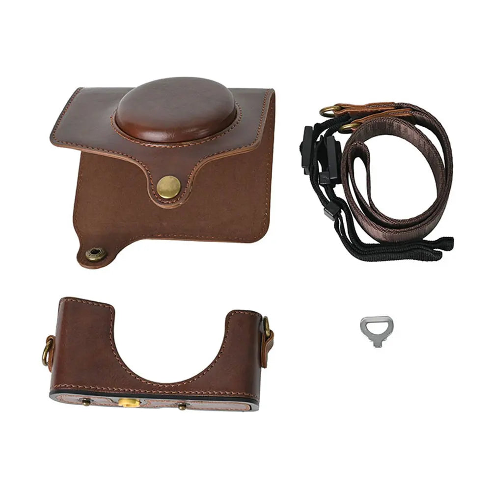 Premium PU Leather Case for Canon SX740 HS - Full Body Protection