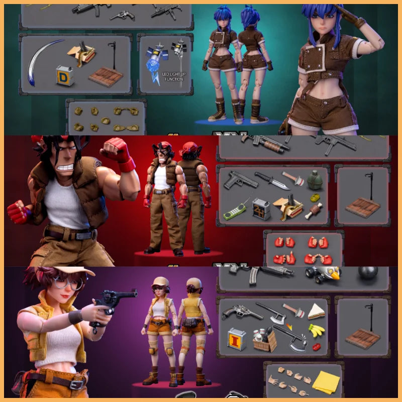 Fio Eri Leona 1/12 Metal Slug Action Figure with Accessories