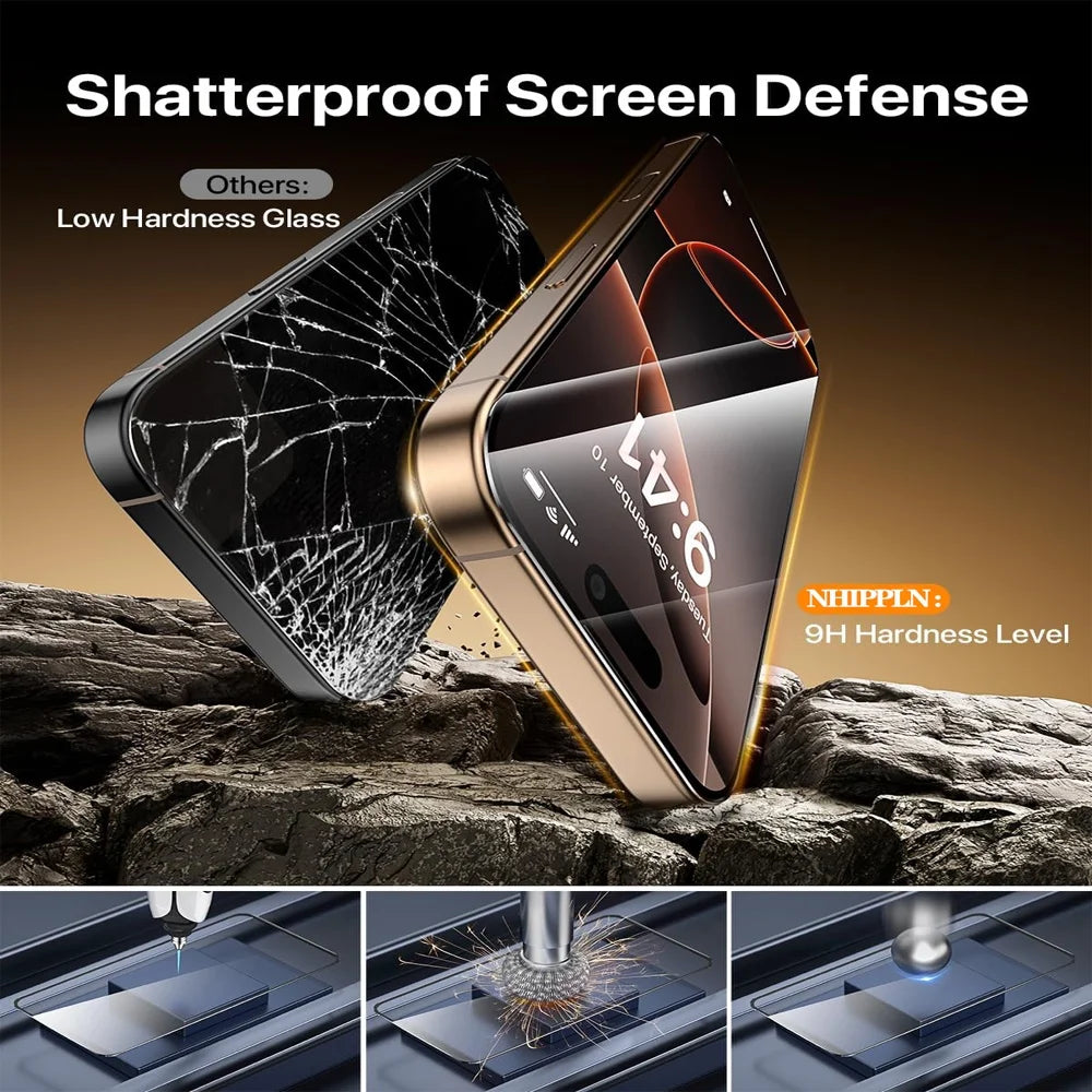 iPhone Screen Protector - 1-3PCS Anti-Scratch Film for iPhone 17/16/15 Pro
