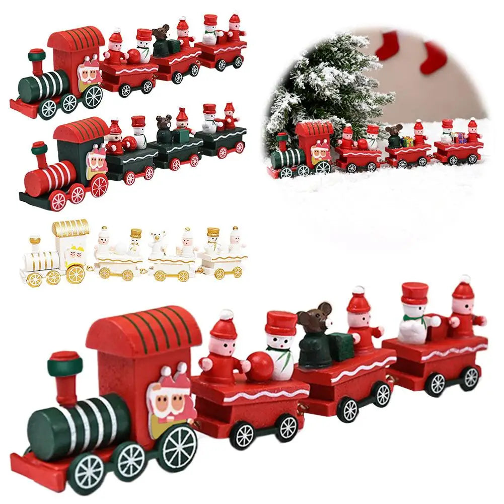 Wooden Christmas Train Ornament - Festive Home Decor & Gifts