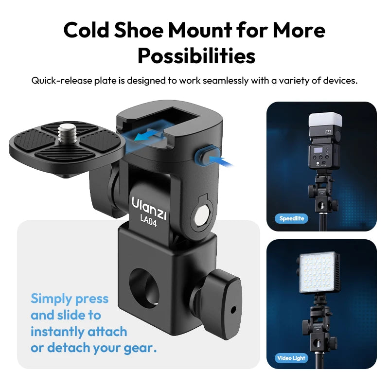 Ulanzi LA04 Adjustable Light Stand Adapter for Photography
