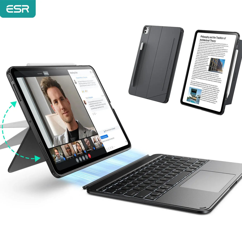 ESR Shift Keyboard Case for iPad Pro & Air - Ergonomic & Detachable