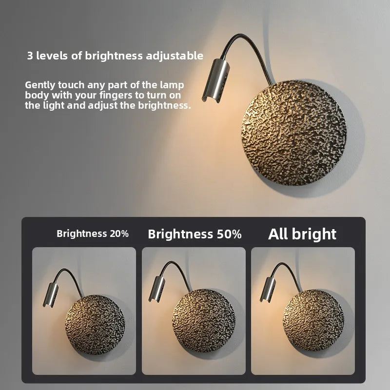 Stylish LED Wall Lamp with Touch Switch for Modern Living Spaces