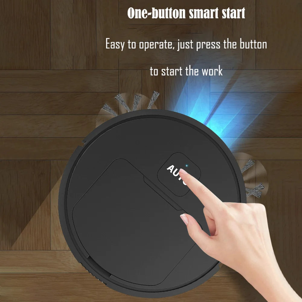 APWIKOGER 3-in-1 Robot Vacuum Cleaner - Mops & Cleans with 1000Pa Power