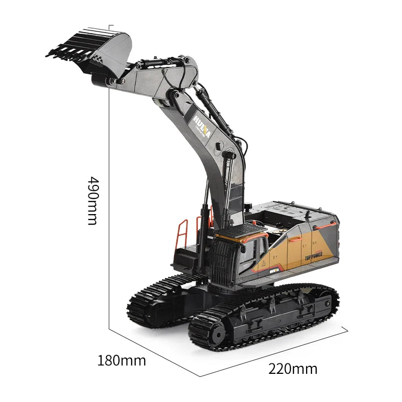 HUINA 1592 RC 1:14 Scale Excavator Toy - Perfect Kids' Construction Gift