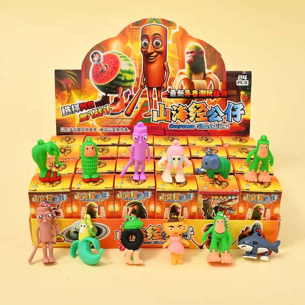 24PCS Collectible PVC Animal Figures Surprise Blind Box Set