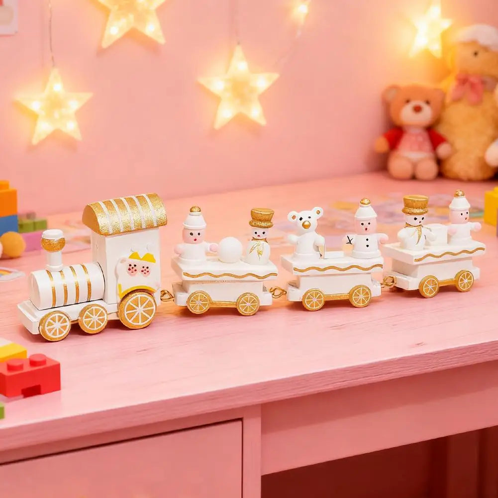 Wooden Christmas Train Ornament - Festive Home Decor & Gifts