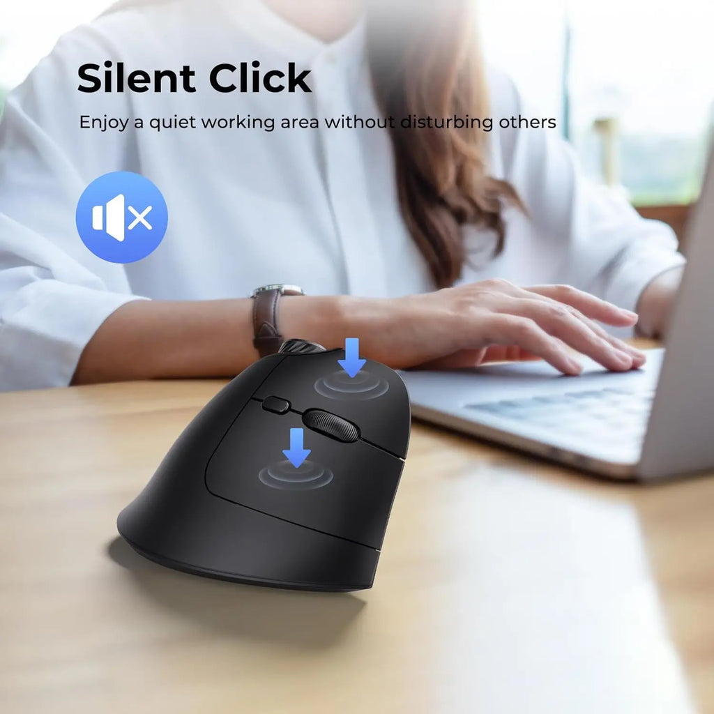 seenda Ergonomic Wireless Mouse with Multi-Device Volume Control