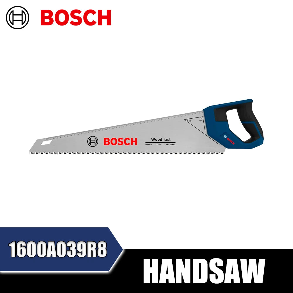 Bosch Handsaw - Precision Wood Cutting Tool with Soft Grip Handle