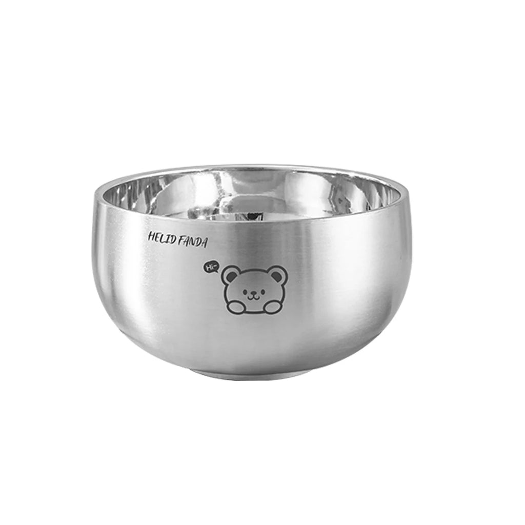 Cartoon Stainless Steel Ramen Bowl - Eco-Friendly & Safe