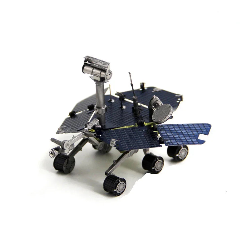 3D Metal Spacecraft Puzzle - Hubble Telescope & Mars Rover Model