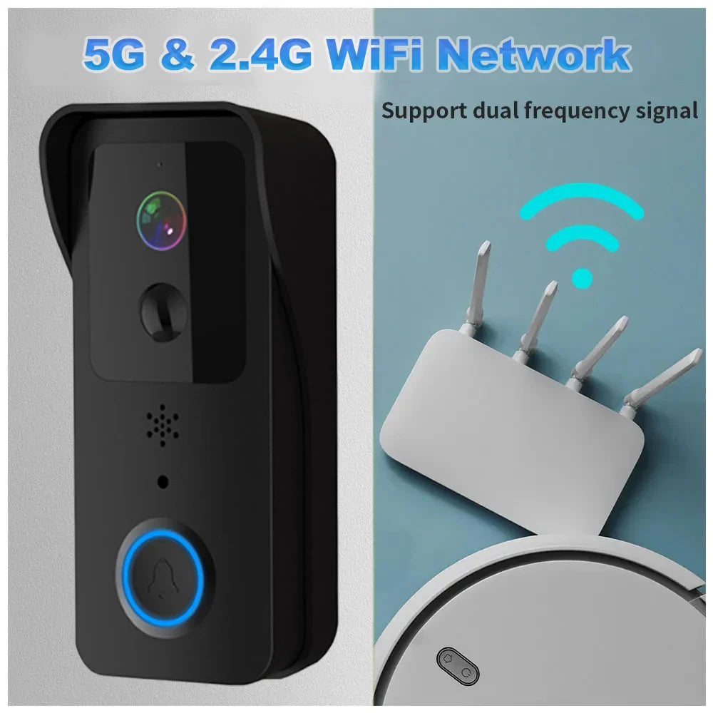 1080P WiFi Video Doorbell with Night Vision & Smart App Control