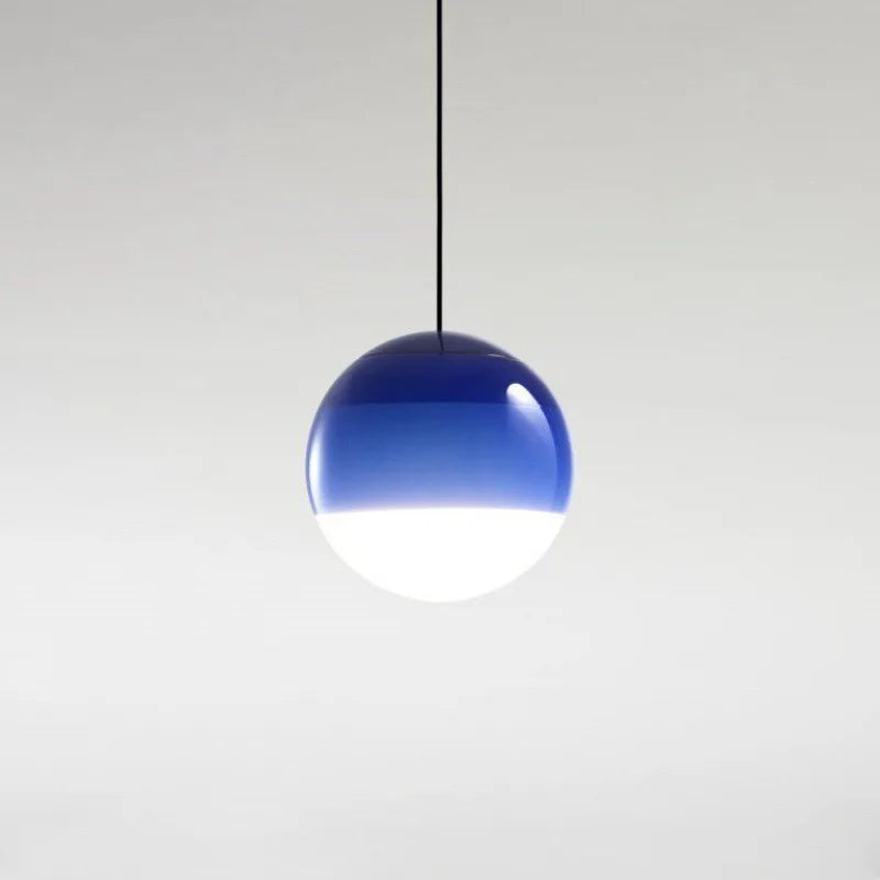 Modern Gradient Glass Ball Pendant Light for Home Decor
