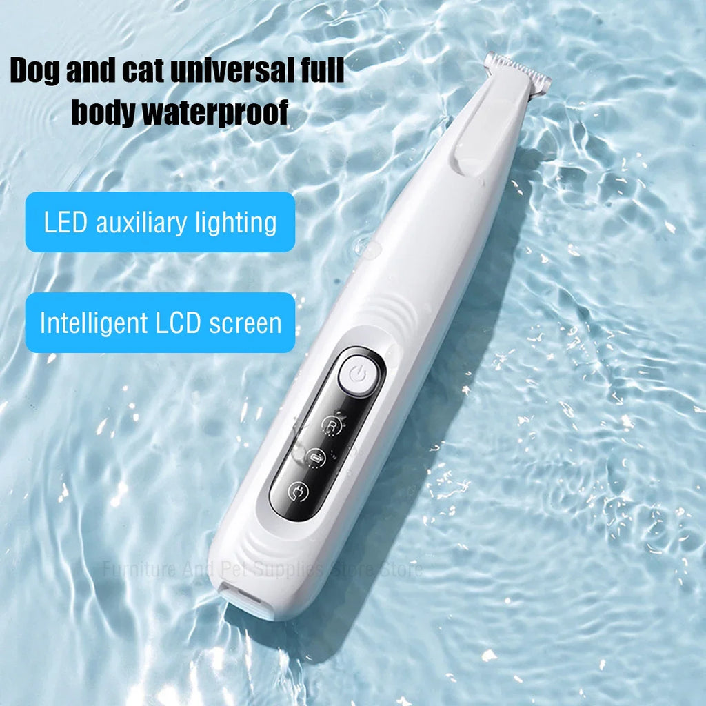 LED Waterproof Dog Paw Trimmer - Efficient & Safe Pet Grooming