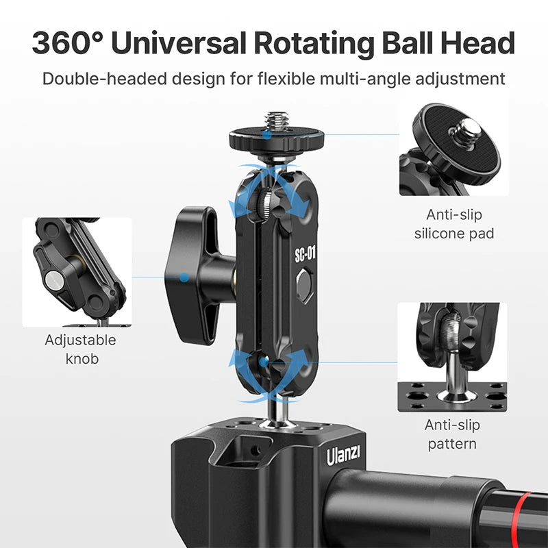 Ulanzi Action Camera Vacuum Suction Cup Stabilizer for GoPro & Phone