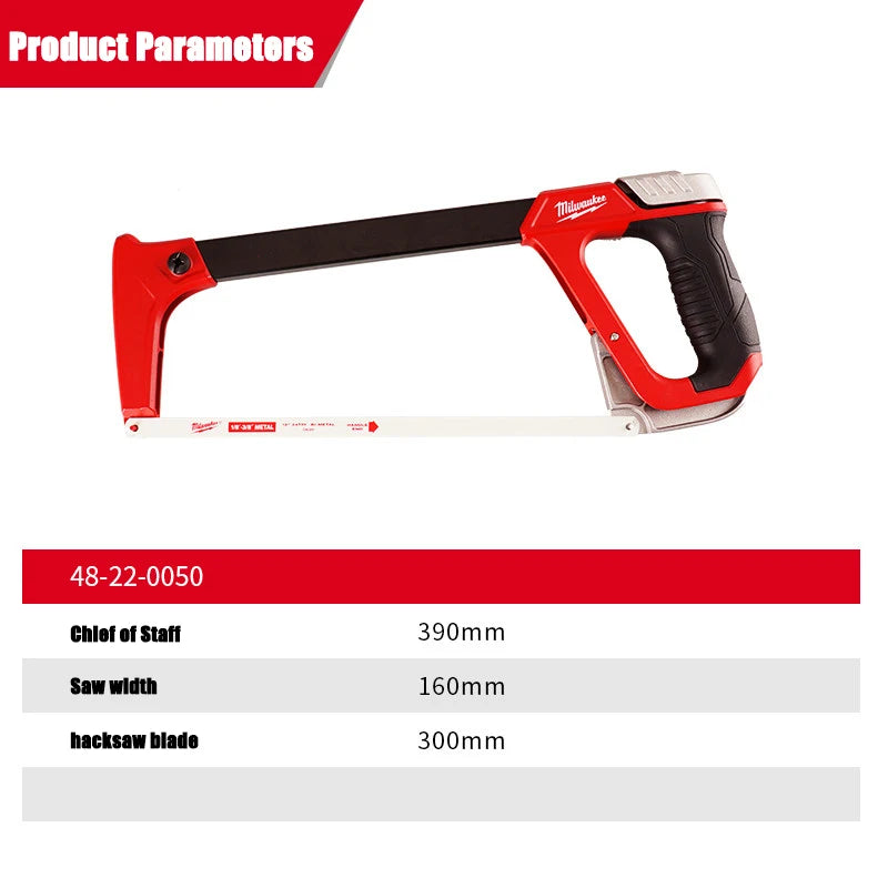 Milwaukee 12" High Tension Hacksaw - Durable & Precise Cutting Tool