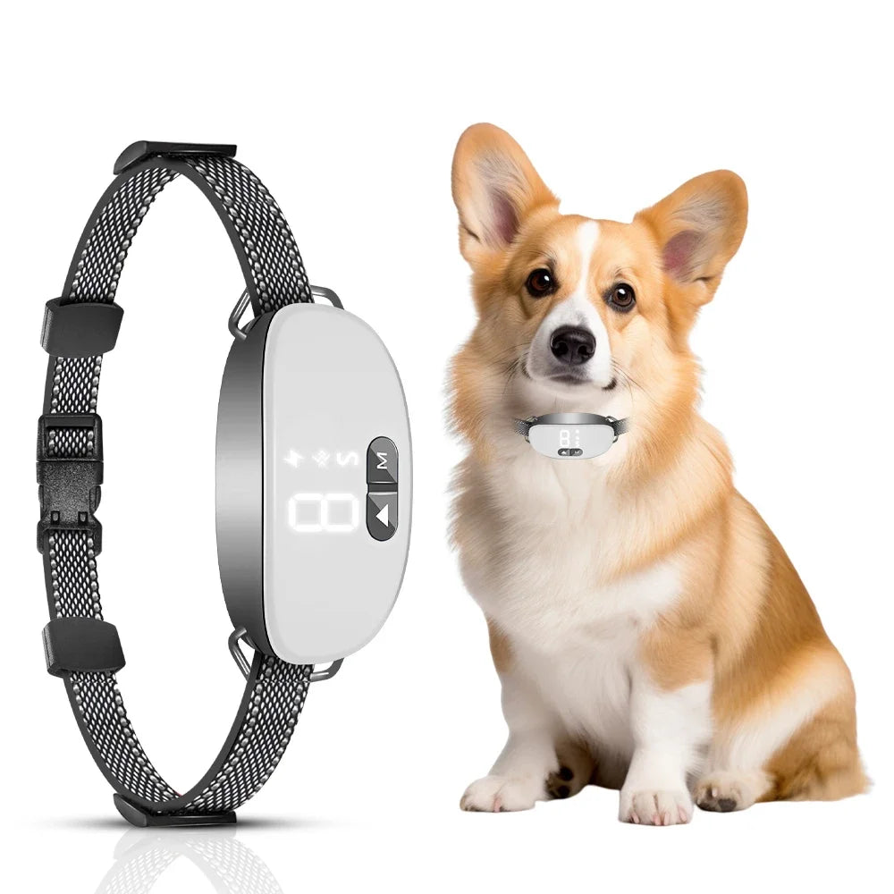 Rechargeable Smart Dog Bark Collar - Adjustable Anti-Bark Training