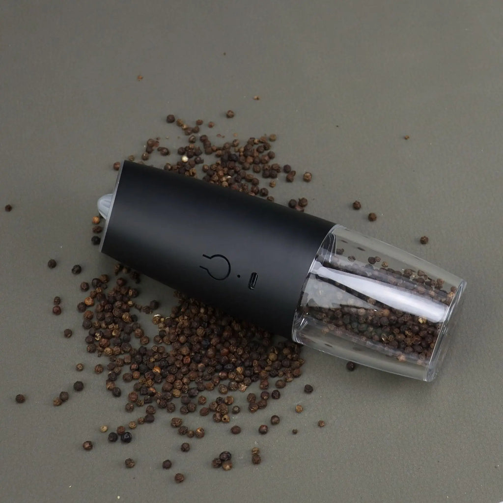 USB Rechargeable Electric Pepper Grinder Set - Adjustable Coarseness