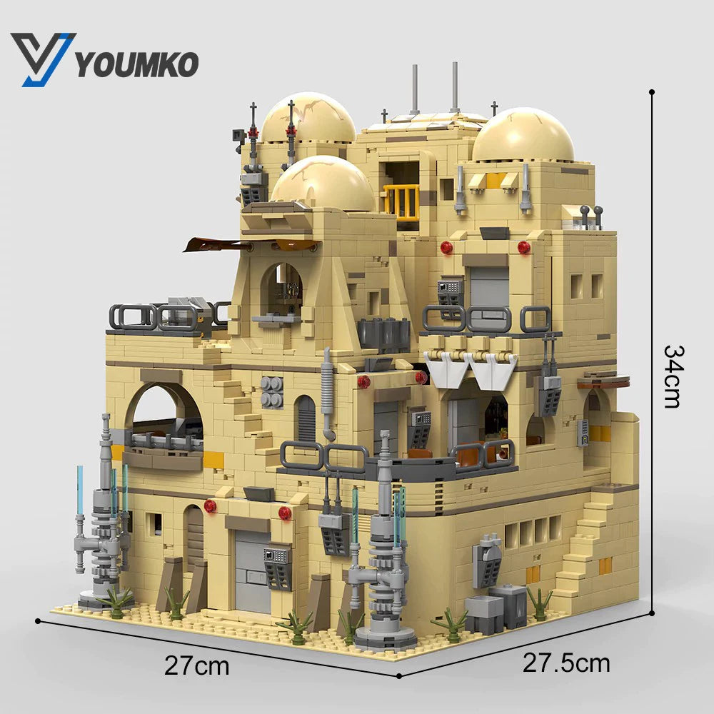 2731PCS Modular Desert Tavern Building Blocks for Creative Design