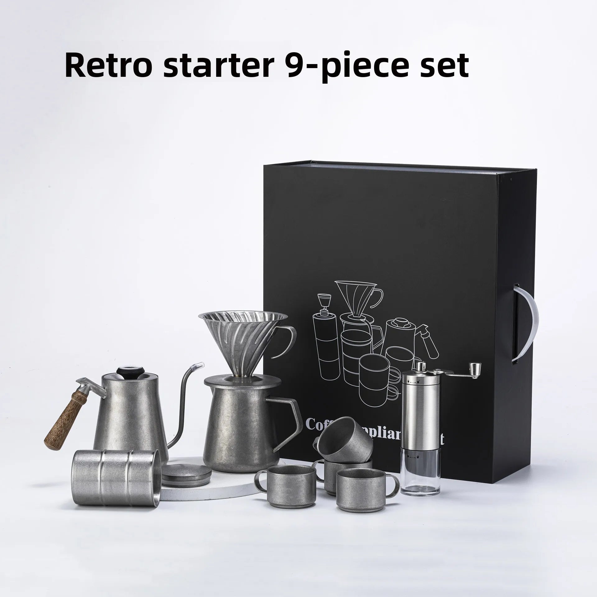 Exquisite Pour Over Coffee Tool Set - Perfect Gift Box!