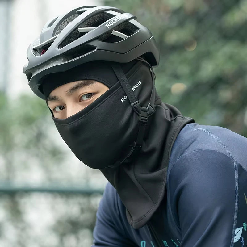 ROCKBROS Winter Cycling Mask - Thermal Windproof Balaclava & Face Cover