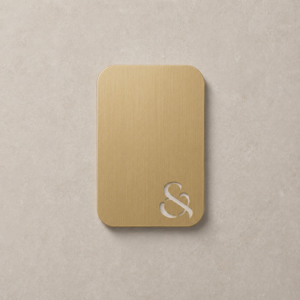 Tap & House Tones - Premium Brushed Brass Finish Sample